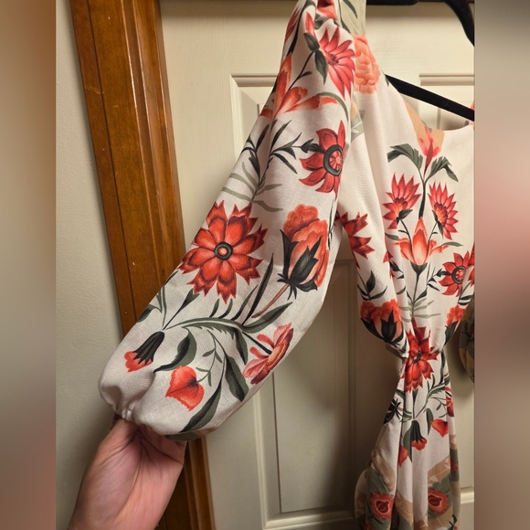 IRREGULAR Anthropologie Encantadore Renata Tropic Maxi Dress Size M - Picture 7 of 11